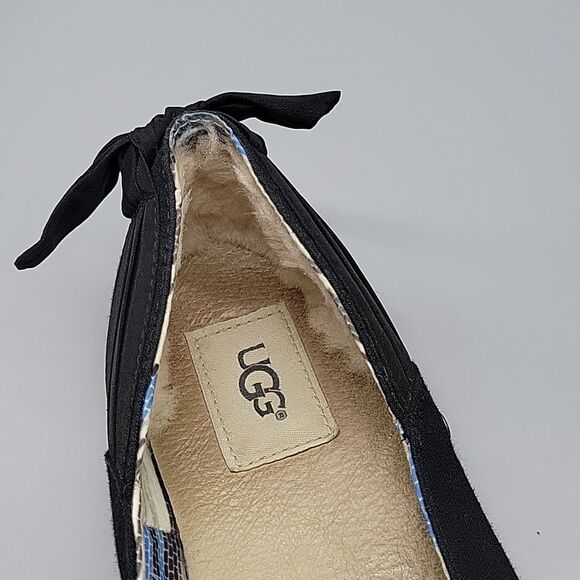 UGG Perrie canvas skimmer flats slip on shoes - Picture 8 of 8